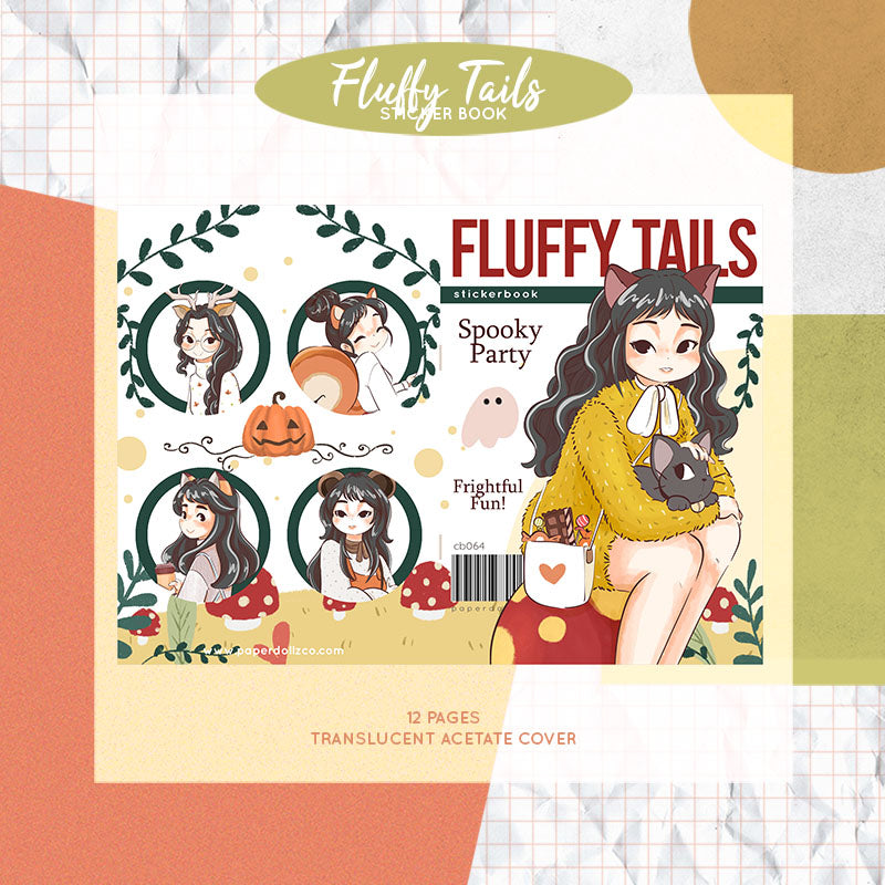 Fluffy Tails PaperDollzCo Planner Sticker Book | CB064