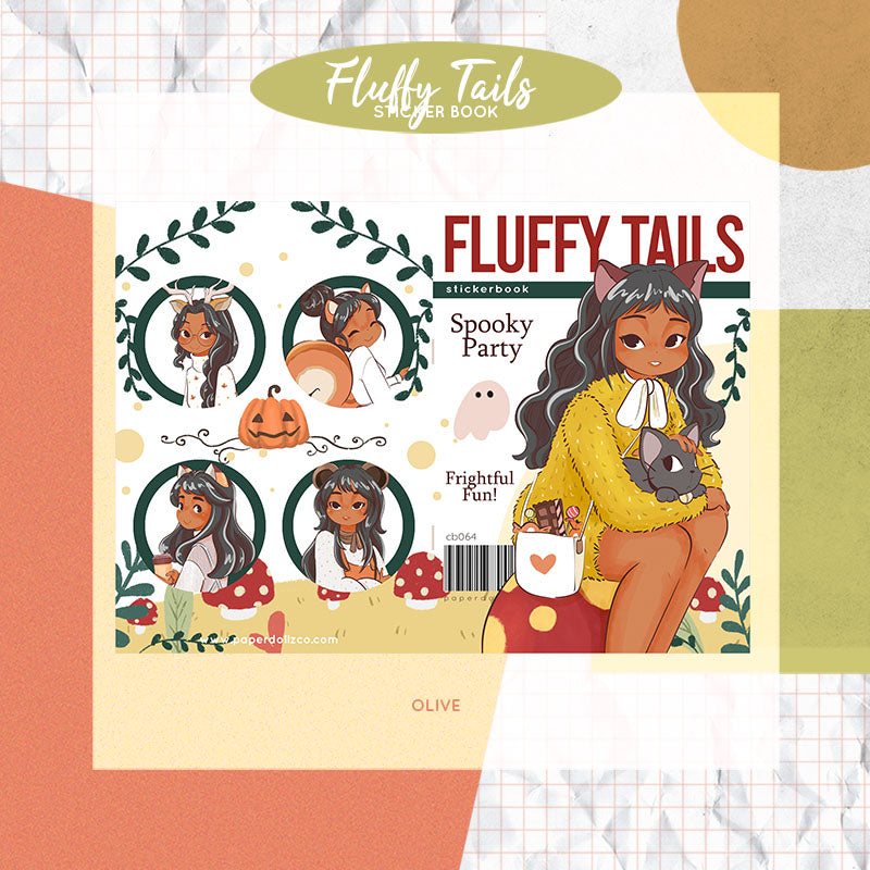 Fluffy Tails PaperDollzCo Planner Sticker Book | CB064