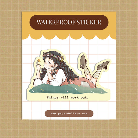 Quotation Waterproof Sticker | v002