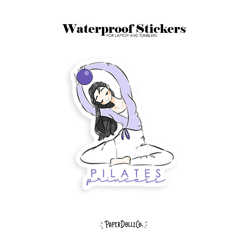 Pilates Princess | Waterproof Sticker | v029