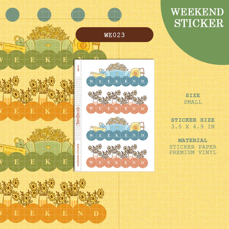 Paperdollzco | Weekend Stickers | we023