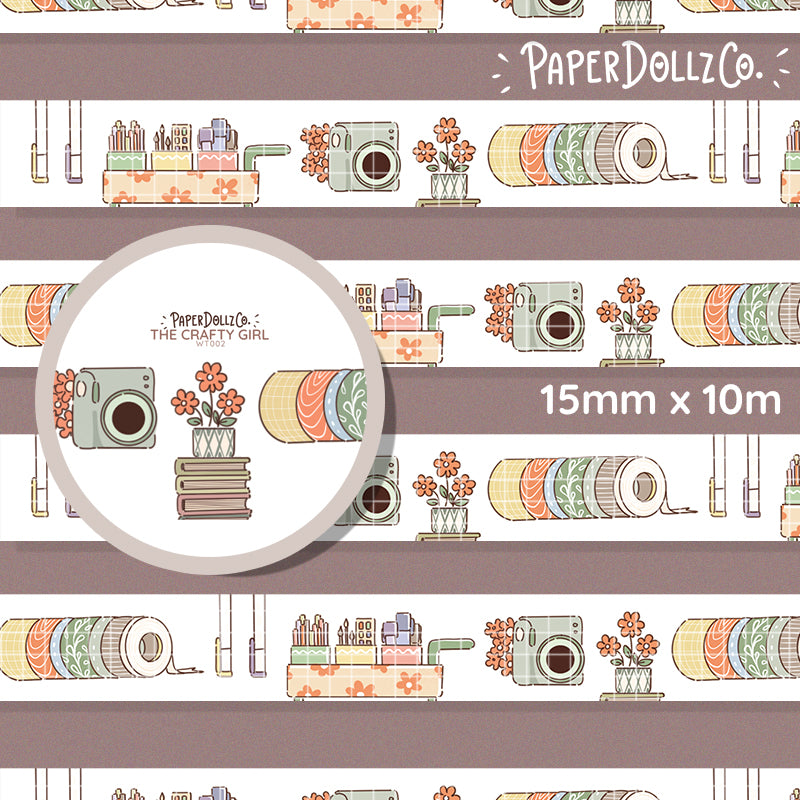 The Crafty Girl Washi Tape | PaperDollzCo | WT002