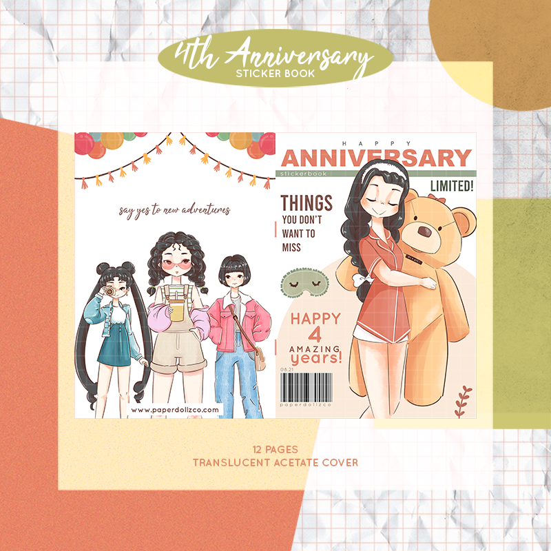 4th Anniversary Sticker Book | CB023