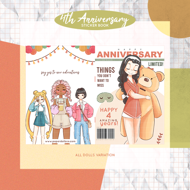 4th Anniversary Sticker Book | CB023