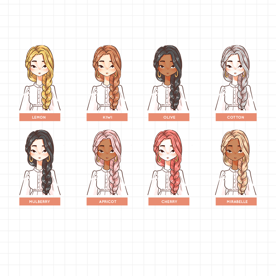 Jeoja Korean PaperDollzCo Planner Stickers | J234