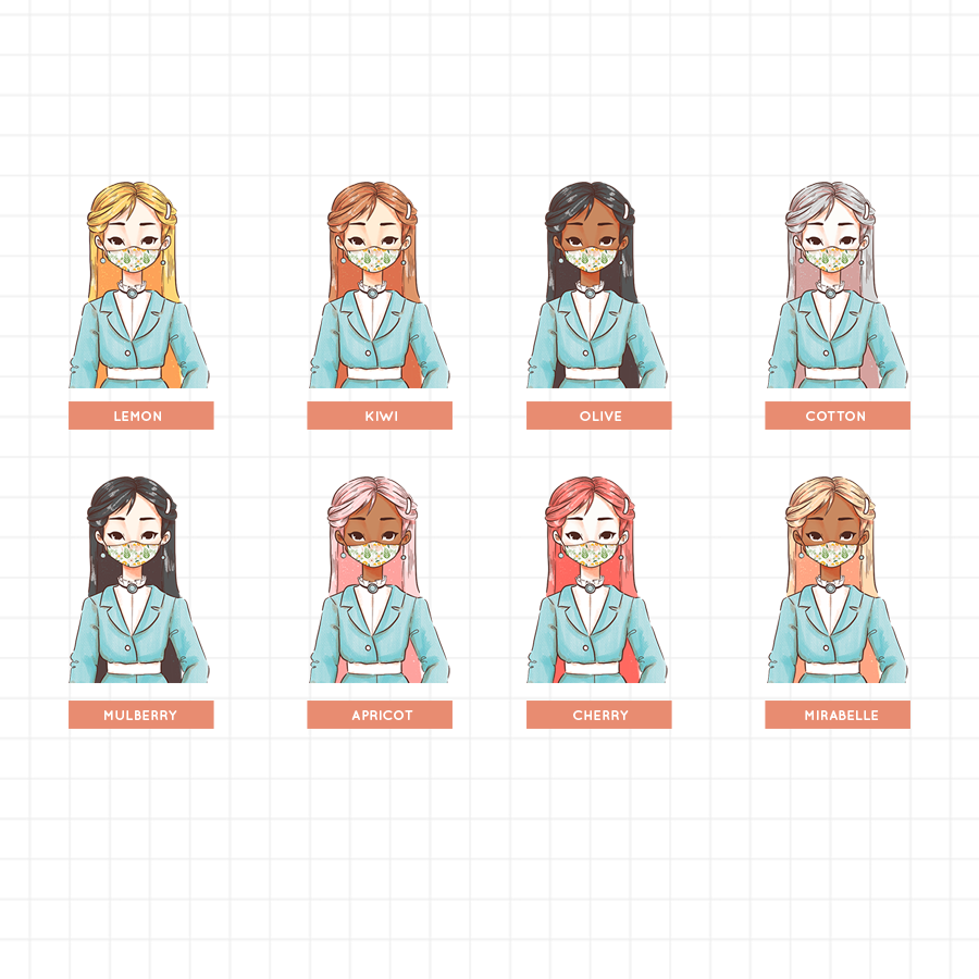 Yeoju-in Wear Your Mask PaperDollzCo Planner Stickers | J237