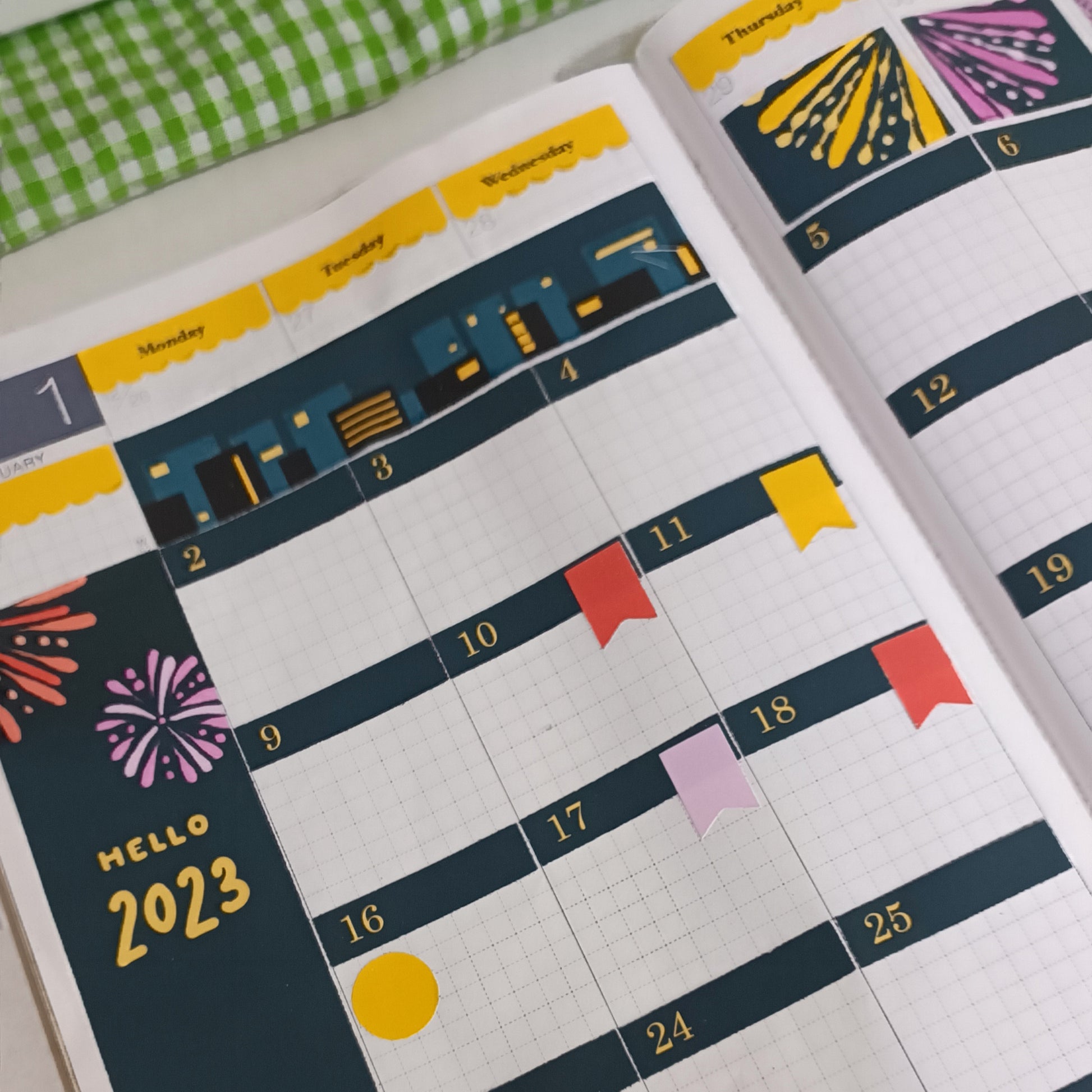 Happy New Year | Hobonichi Monthly Kit Sticker - HCM001