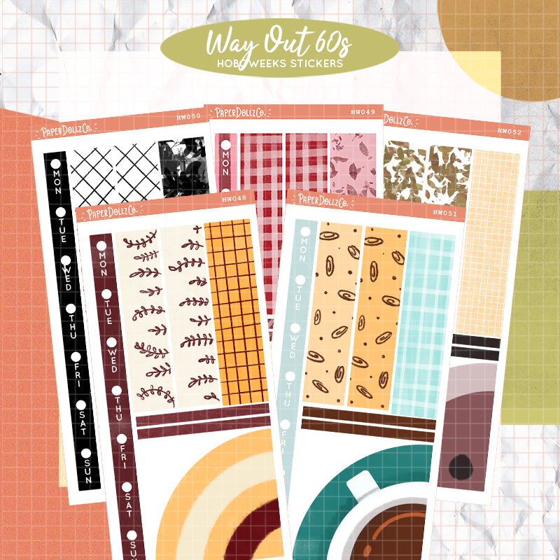 Way Out 60s Hobonichi Kits for Hobonichi Weeks