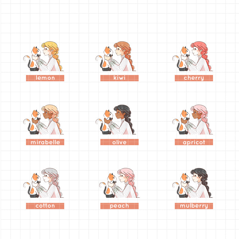 White Cat | Autumn Purrfection | Collections Stickers | C277