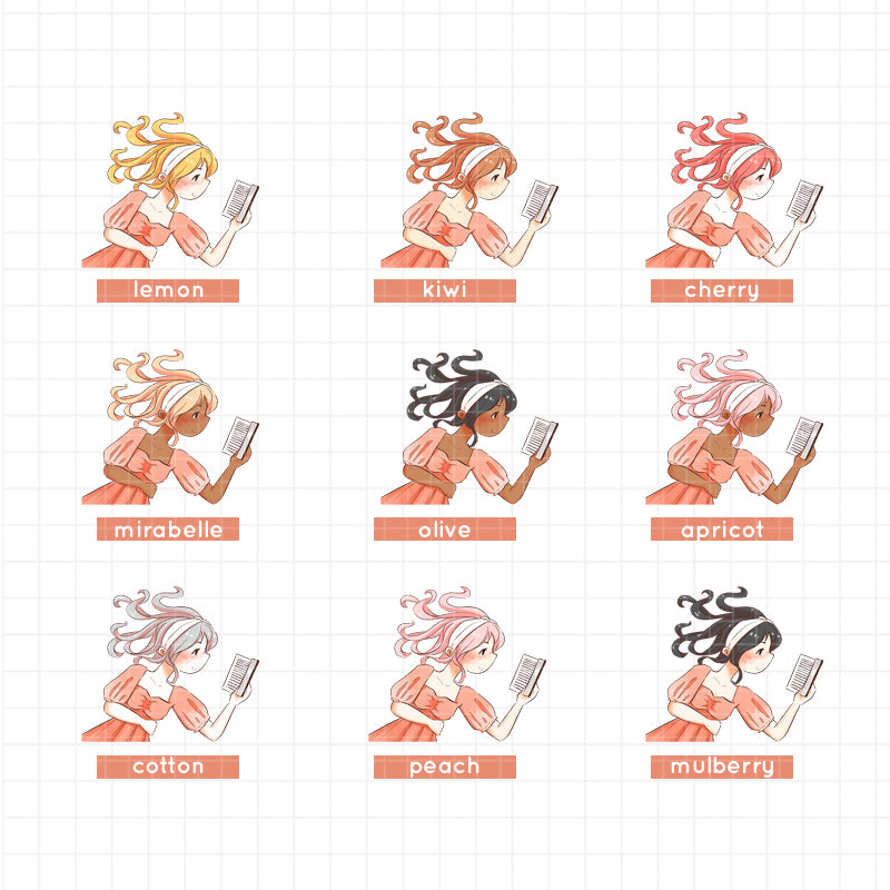 Tangerine Collections Paperdollzco Planner Stickers | C244