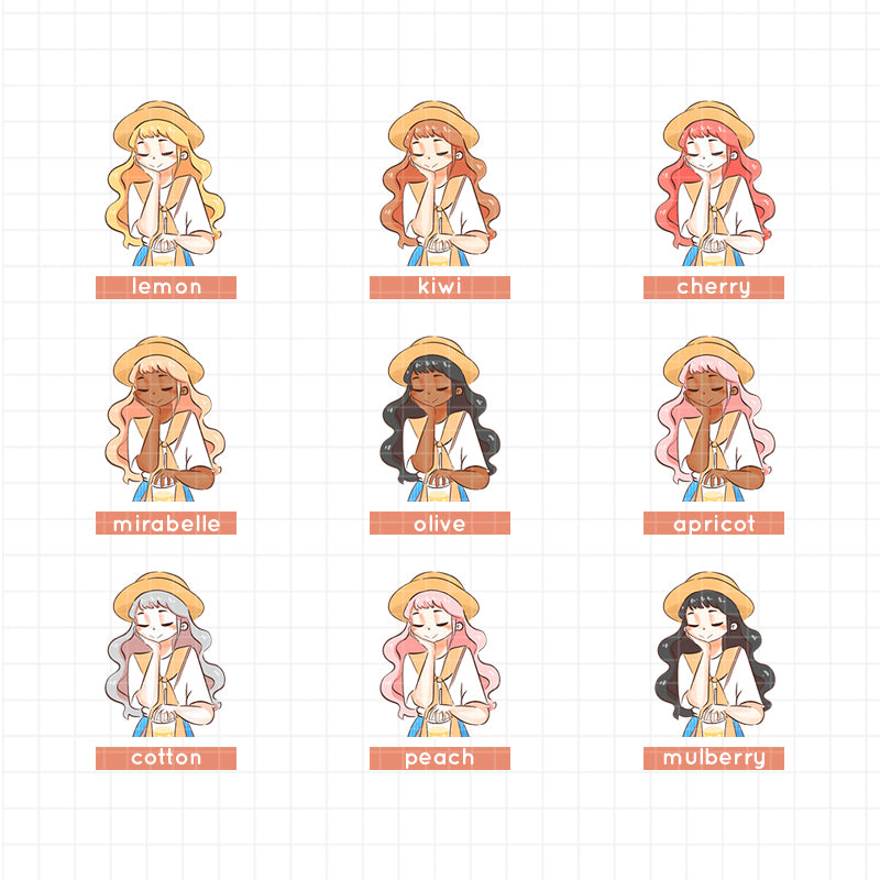 Travel Girl | Story of Us | Paperdollzco Planner Stickers | J343