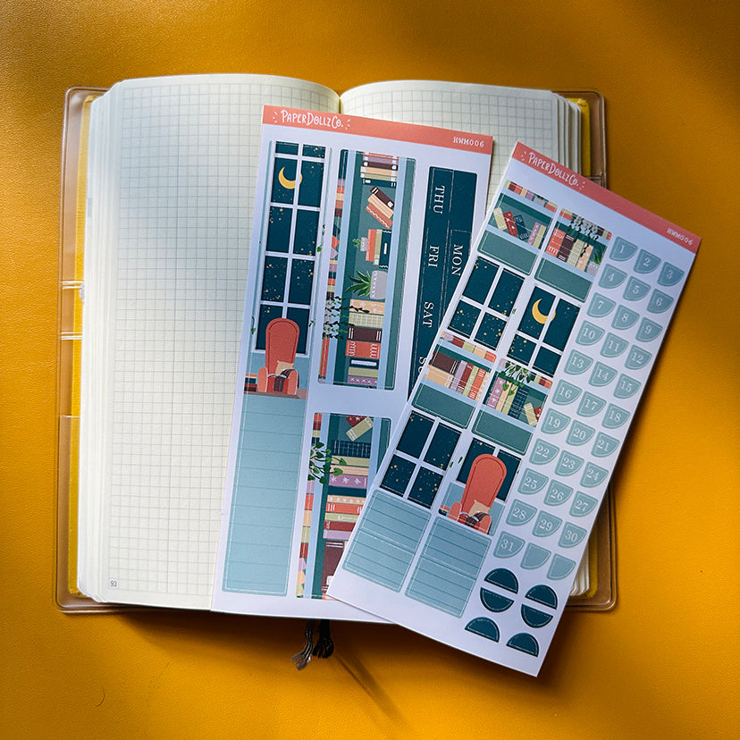 Books | Hobonichi Weeks Monthly Stickers ( set of 2 ) - hwm006