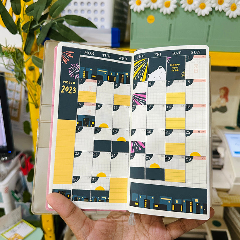 New Year | Hobonichi Weeks Monthly Stickers ( set of 2 ) | Hwm001