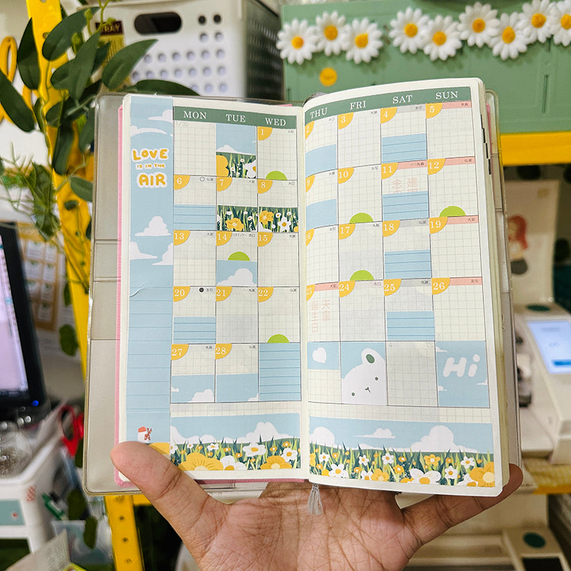 Flower | Hobonichi Weeks Monthly Stickers ( set of 2 ) Hwm002