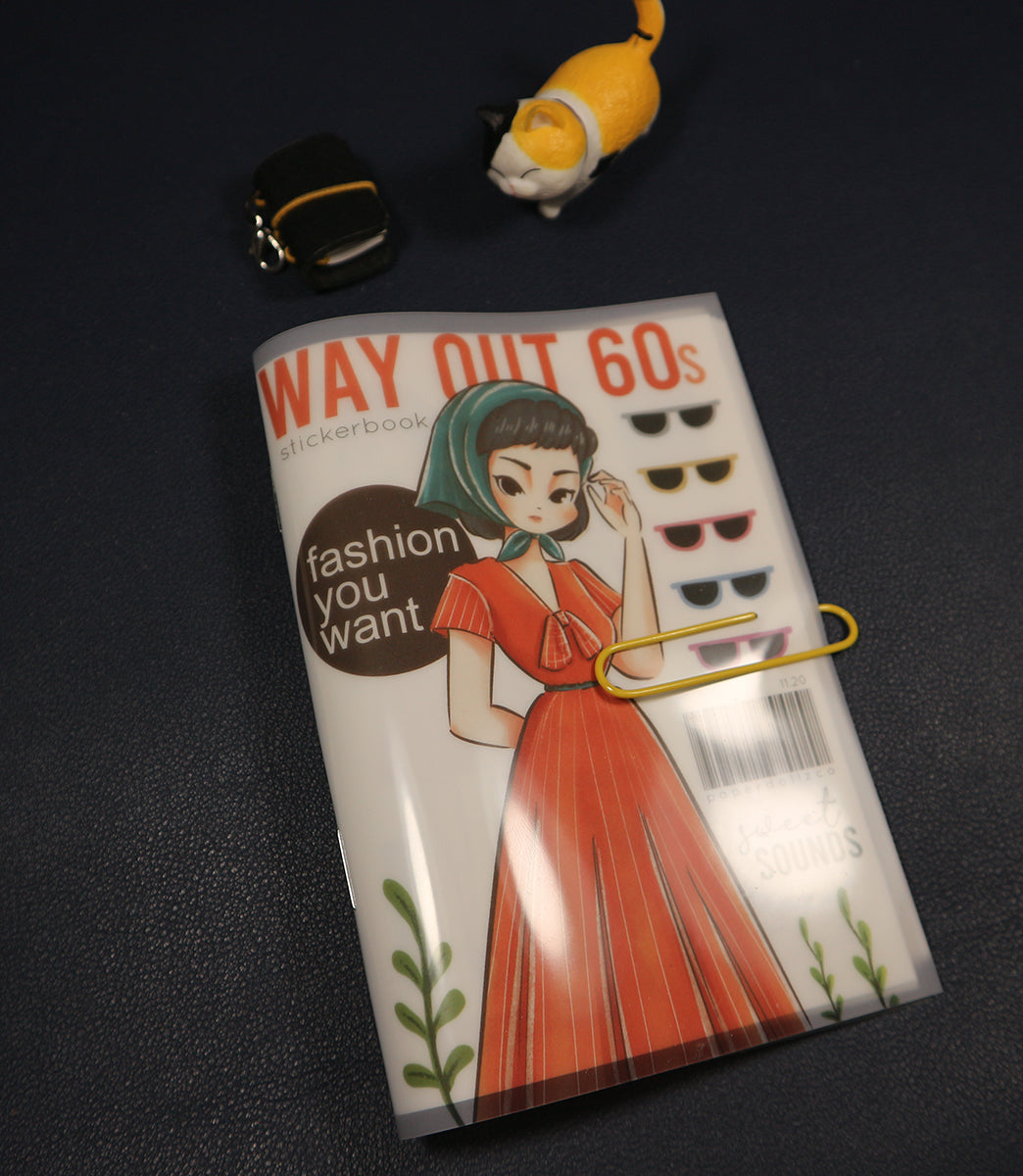 Way Out 60s Planner Sticker Book | CB016