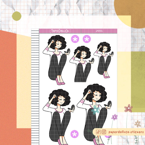 PaperDollzCo Make Up Planner Sticker | J001a