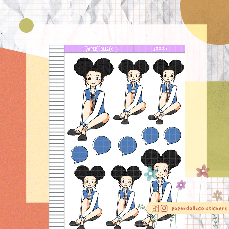PaperDollzCo School Planner Sticker | J002a