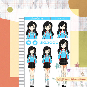 PaperDollzCo School Planner Sticker | J002b