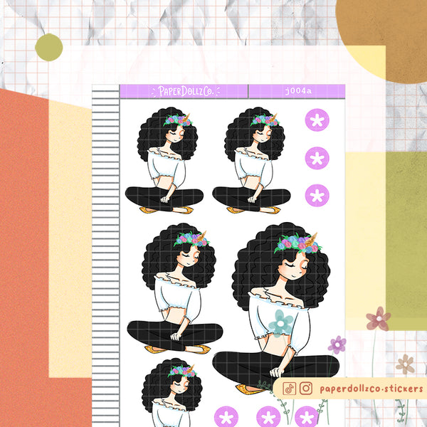 PaperDollzCo Unicorn Planner Sticker | J004a