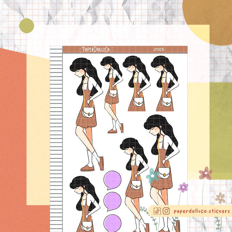 PaperDollzCo Casual Planner Sticker | J005a