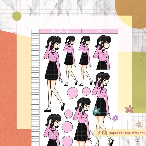 PaperDollzCo Office Casual Planner Sticker | J010b