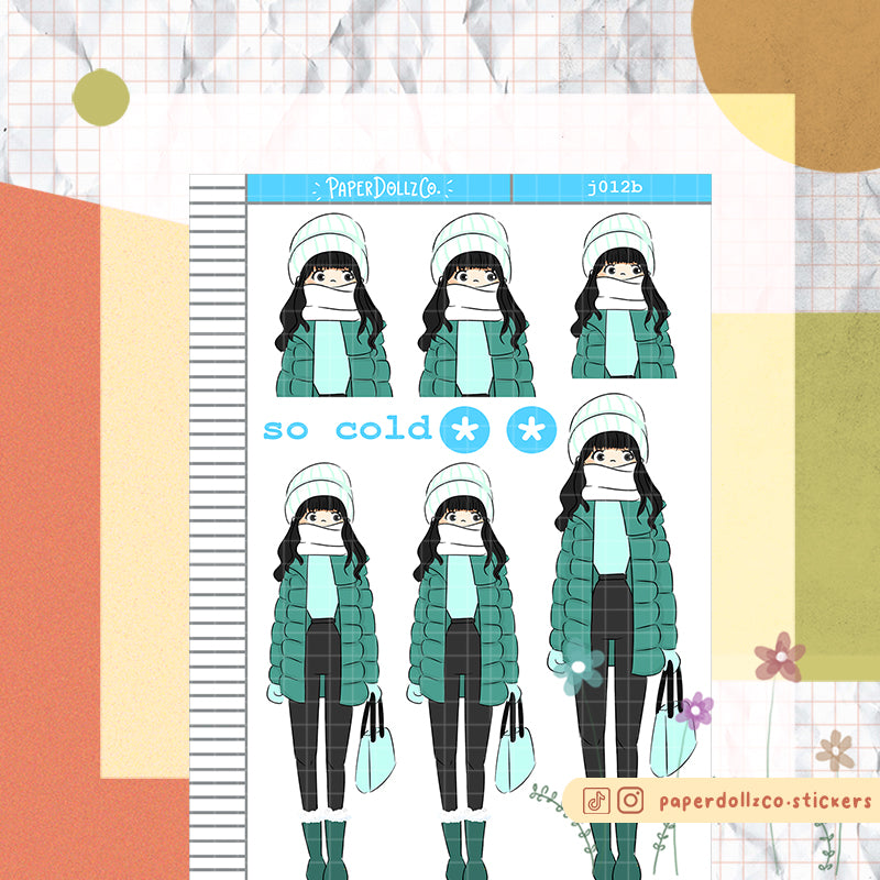 PaperDollzCo So Cold Planner Sticker | J012b