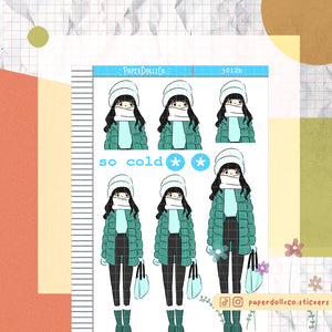 PaperDollzCo So Cold Planner Sticker | J012b