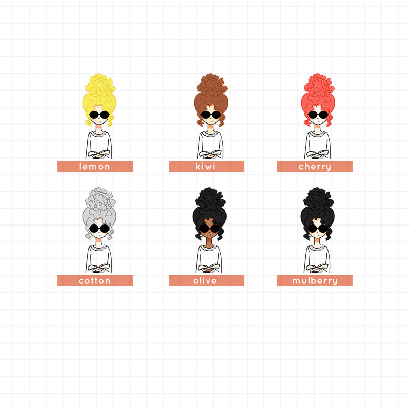 PaperDollzCo Book Lover Planner Sticker | J013a