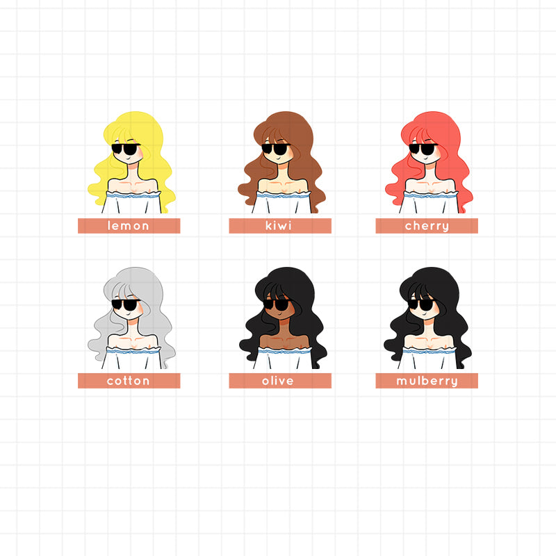 PaperDollzCo Off Shoulder Planner Sticker | J016b