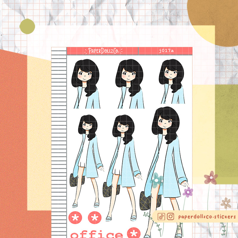 PaperDollzCo Office Planner Sticker | J017a