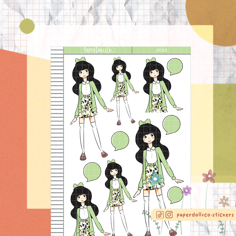 PaperDollzCo Spring Planner Sticker | J022b