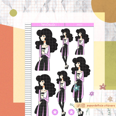 PaperDollzCo Coffee Lover Planner Sticker | J023a