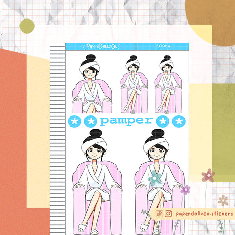 PaperDollzCo Pamper Planner Sticker | J030a