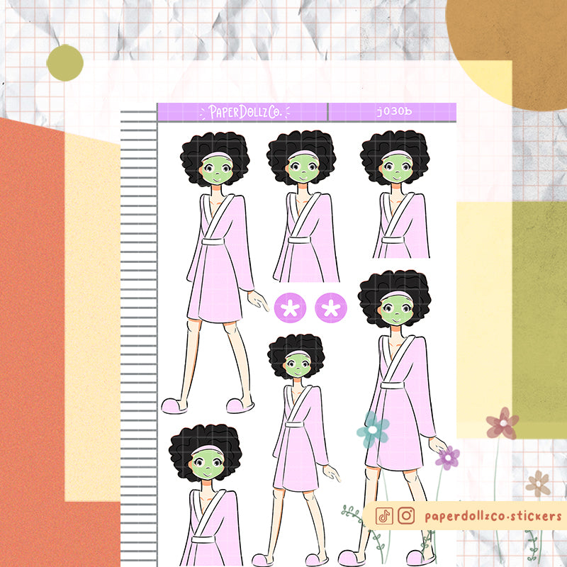 PaperDollzCo Pamper Planner Sticker | J030b