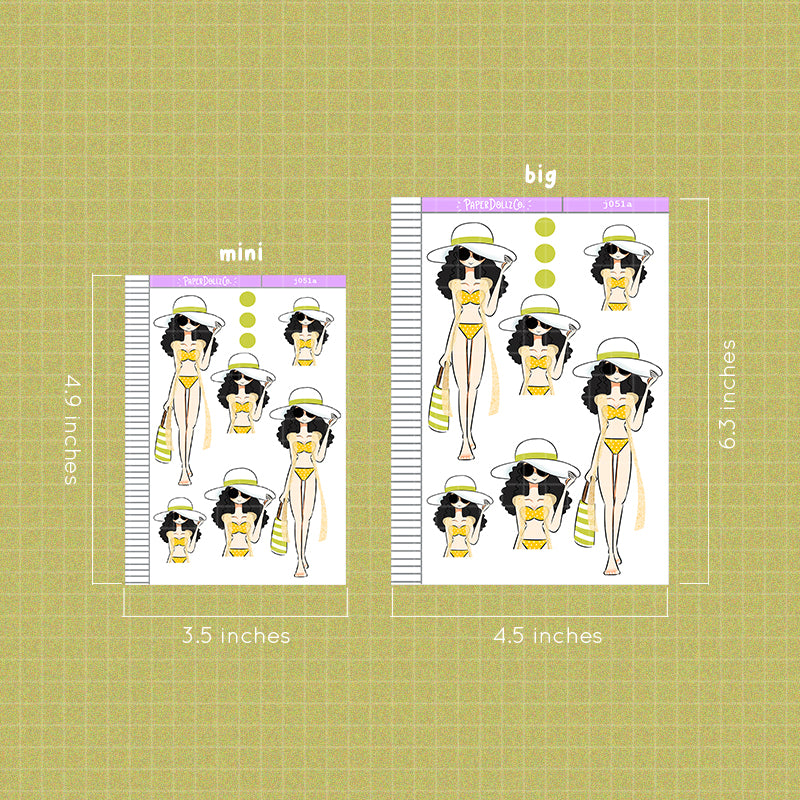 PaperDollzCo Summer Planner Sticker | J051a
