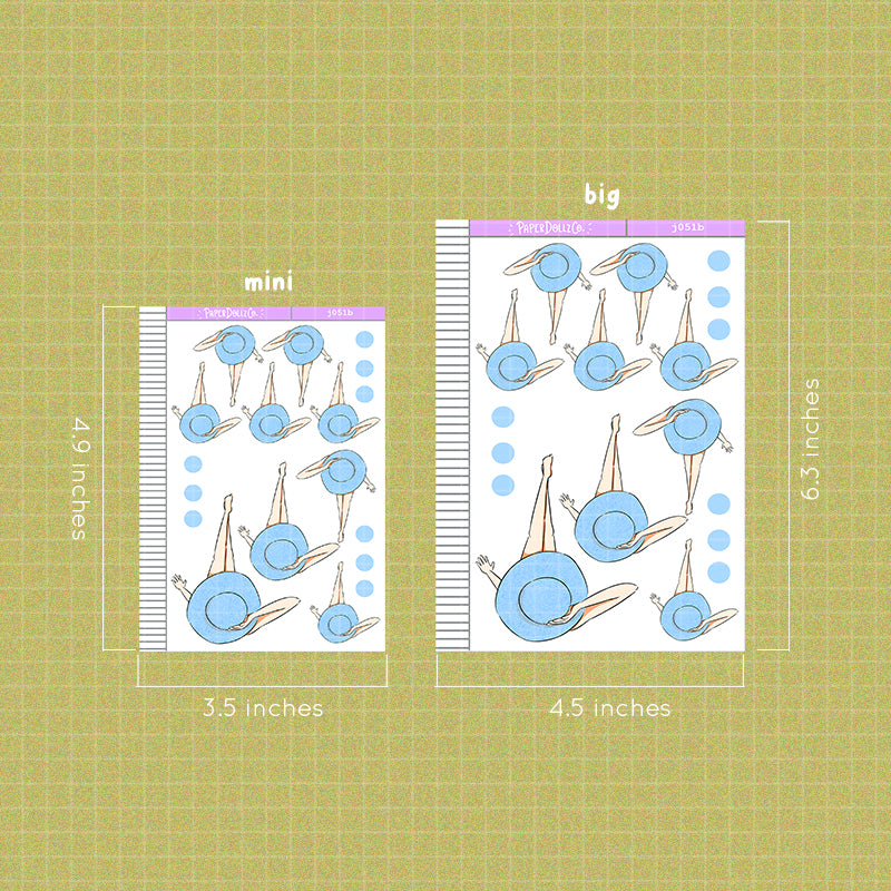 PaperDollzCo Summer Planner Sticker | J051b
