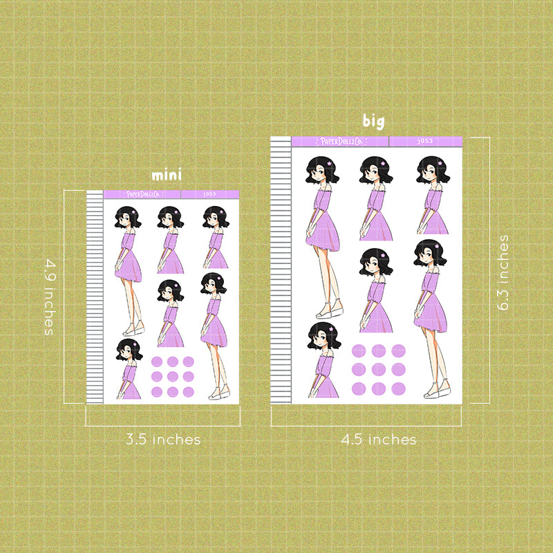 PaperDollzCo Lavender Planner Sticker | J053
