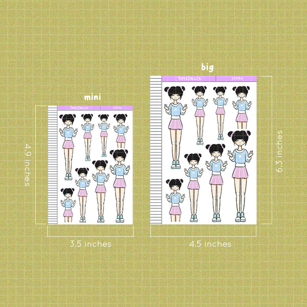 PaperDollzCo K-Pop Pastel Planner Sticker | J058a