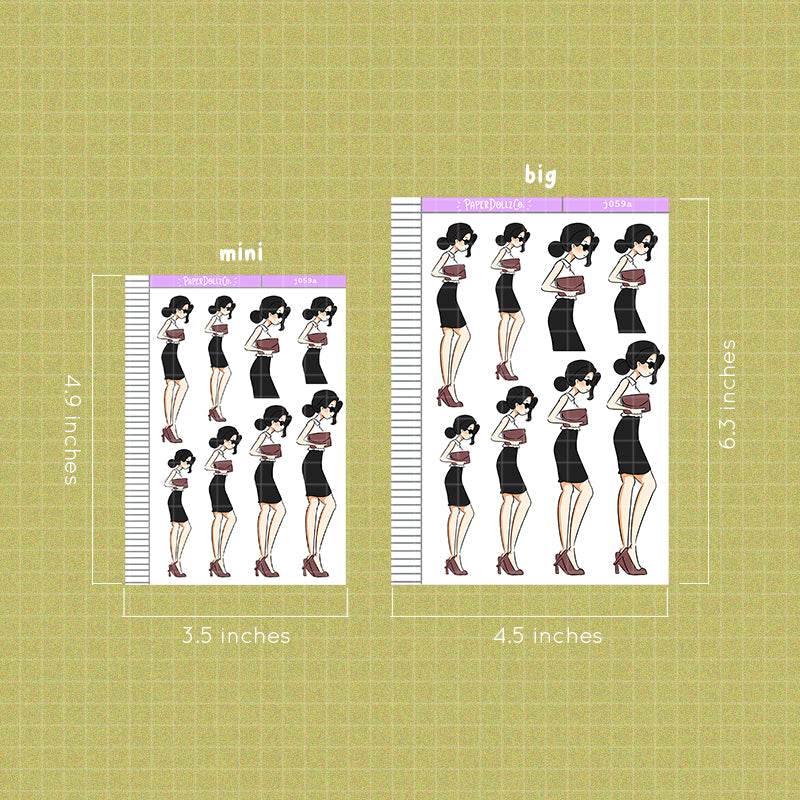 PaperDollzCo Summer Office Planner Sticker | J059a