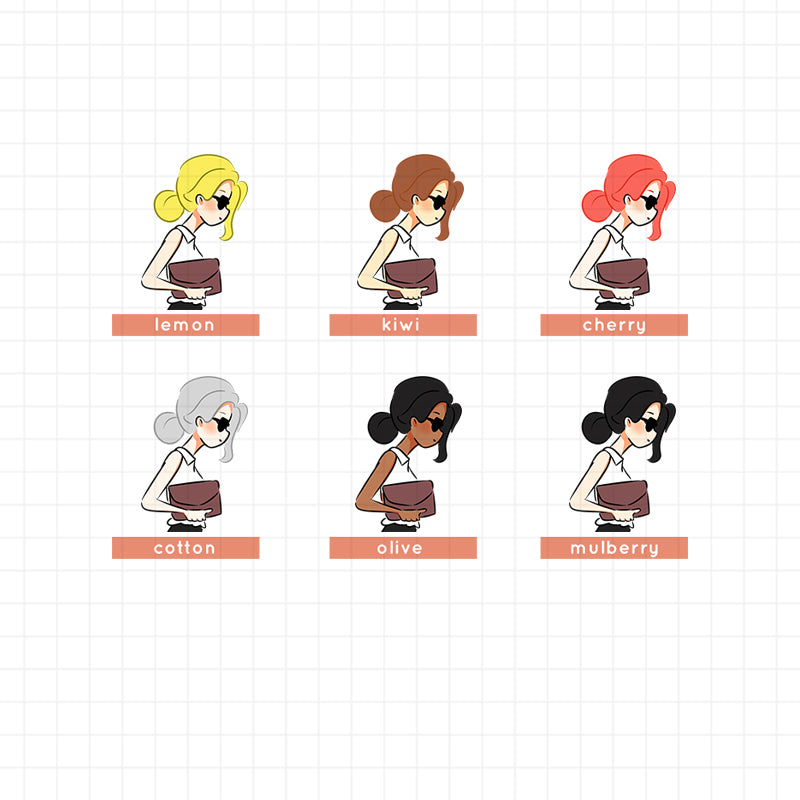 PaperDollzCo Summer Office Planner Sticker | J059a