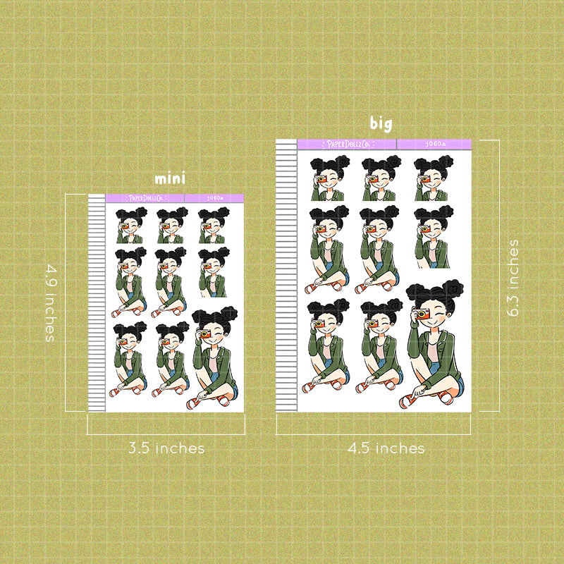 PaperDollzCo Summer Travel Planner Sticker | J060a