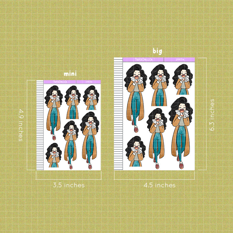 PaperDollzCo Coffee Lover Planner Sticker | J063a