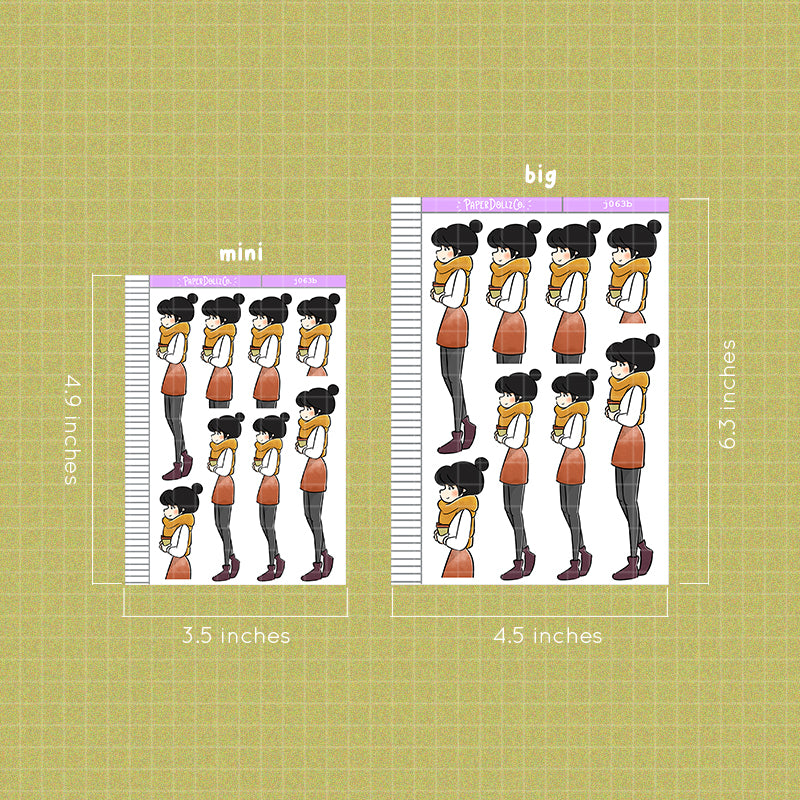 PaperDollzCo Coffee Lover Planner Sticker | J063b