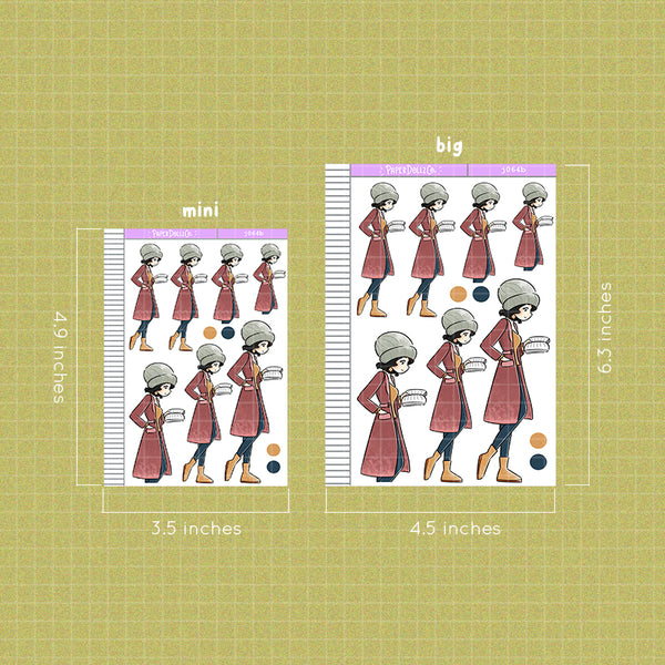 PaperDollzCo Reading Autumn Planner Sticker | J064b