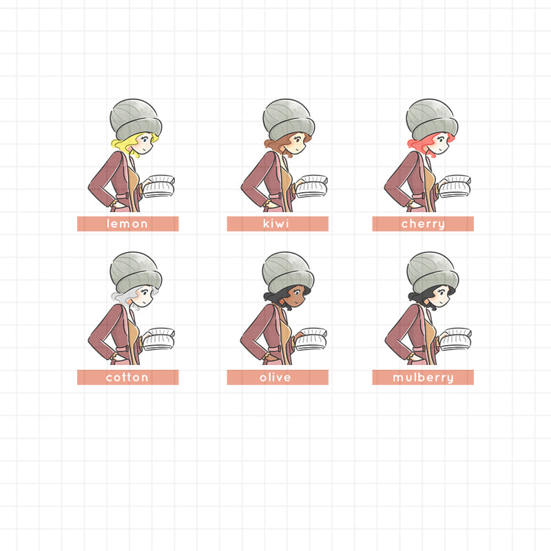 PaperDollzCo Reading Autumn Planner Sticker | J064b