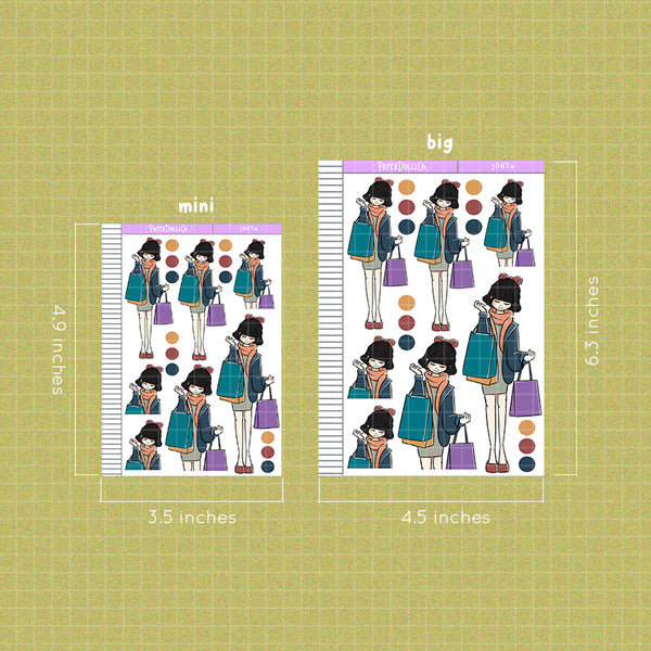 PaperDollzCo Shopping Planner Sticker | J067a