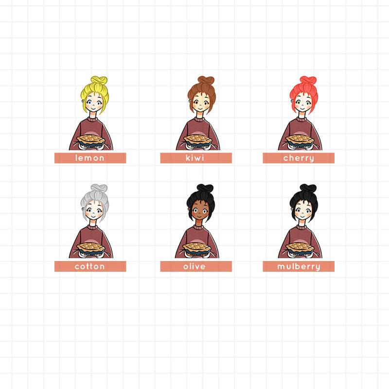 PaperDollzCo Thanksgiving Planner Sticker | J069b
