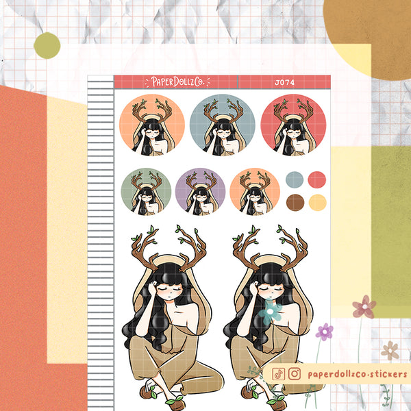 PaperDollzCo Forest Fairy Planner Sticker | J074