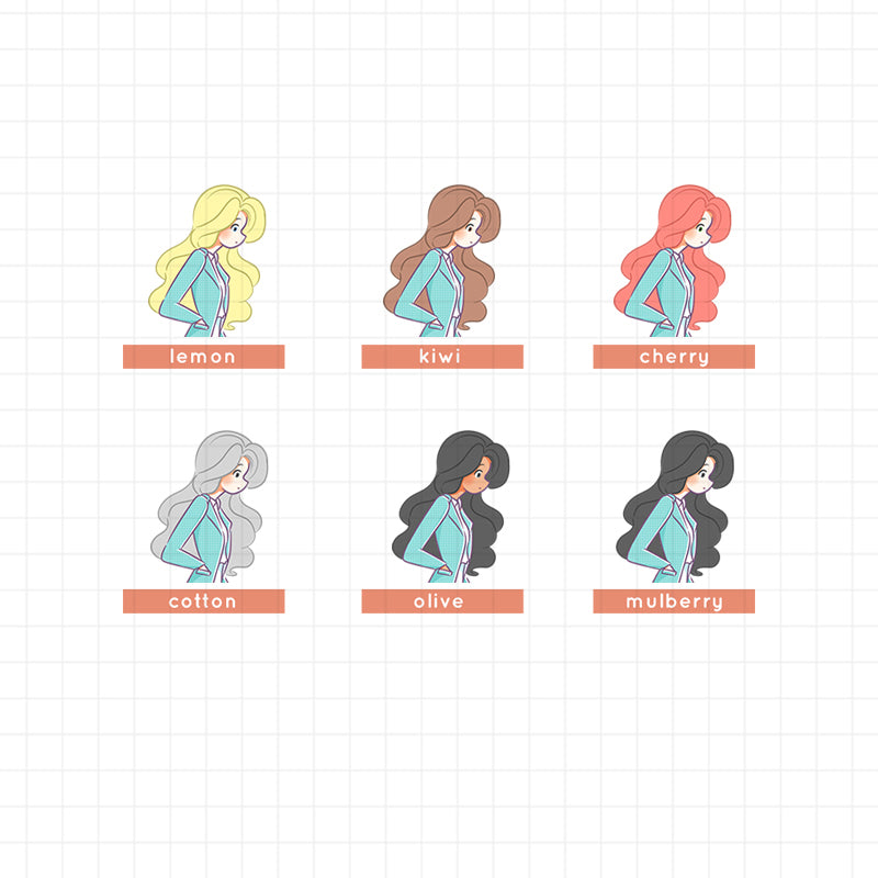 PaperDollzCo Winter Fashion Planner Sticker | J078