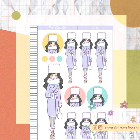 PaperDollzCo Fabulous Winter Planner Sticker | J081